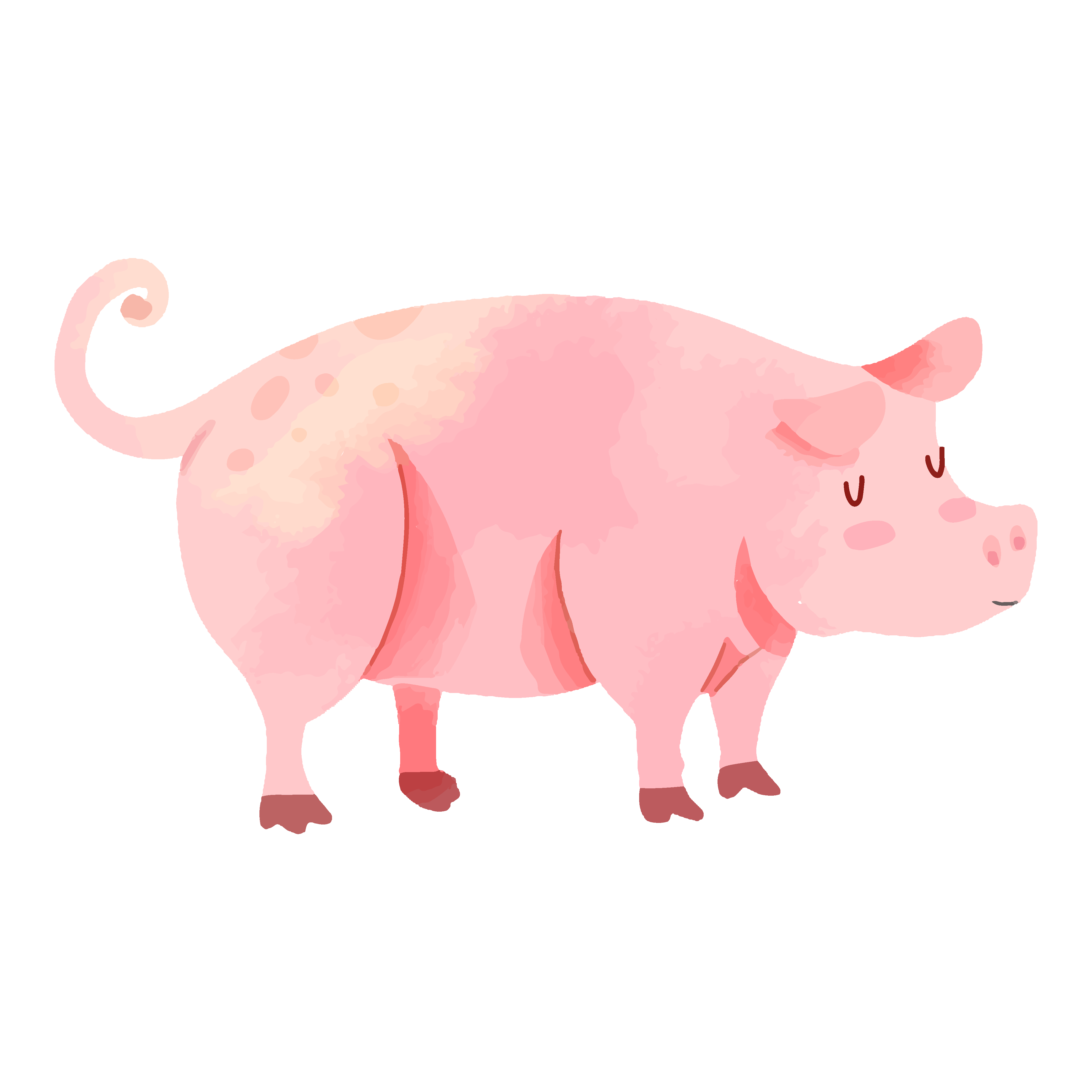 粉色小猪ui图片-粉色小猪配图素材下载-新媒体素材库-觅知网